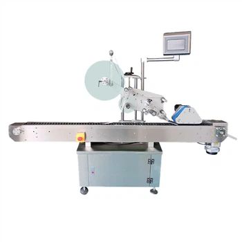 Etichettatrice automatica per adesivi a rotolamento orizzontale per piccole bottiglie rotonde